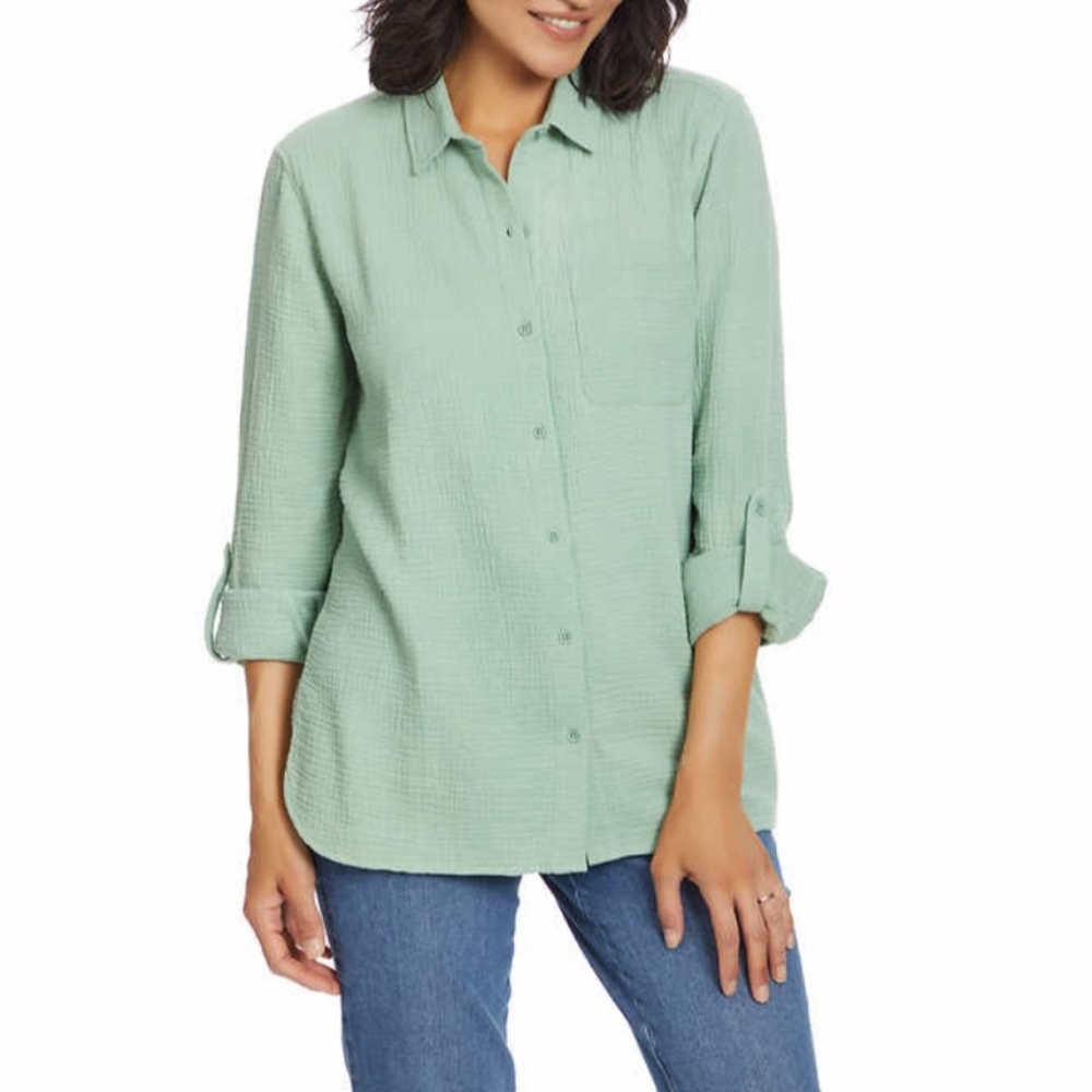 Ladies Ann Klein Gauze Top